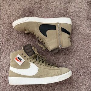 Nike Women's Blazer Mid Rebel XX in the "Neutral Olive" color High-Top Sneakers